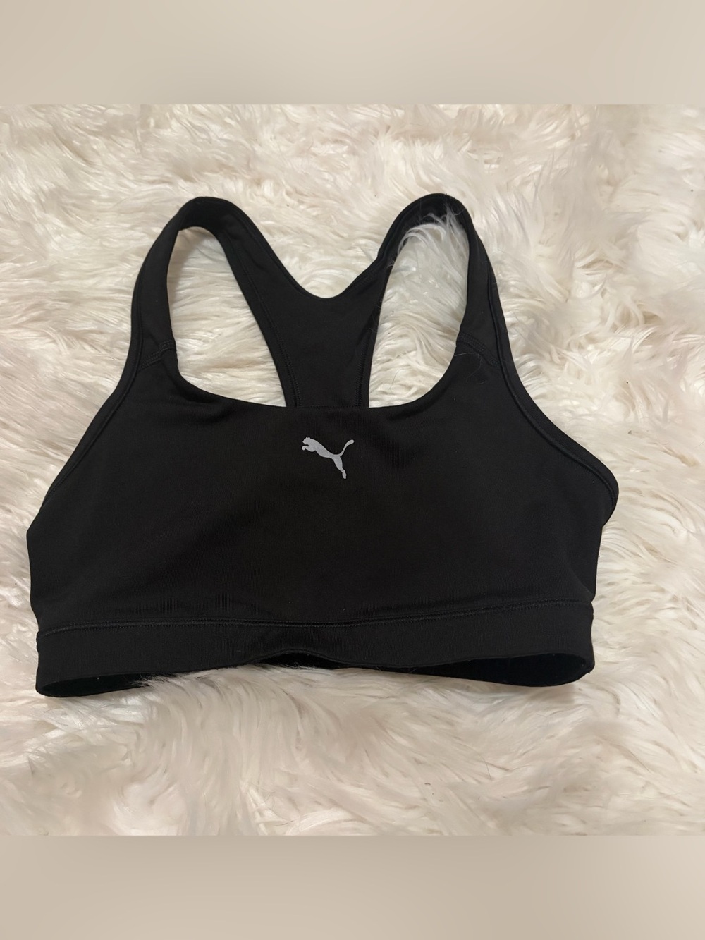 Puma black sports bra size S